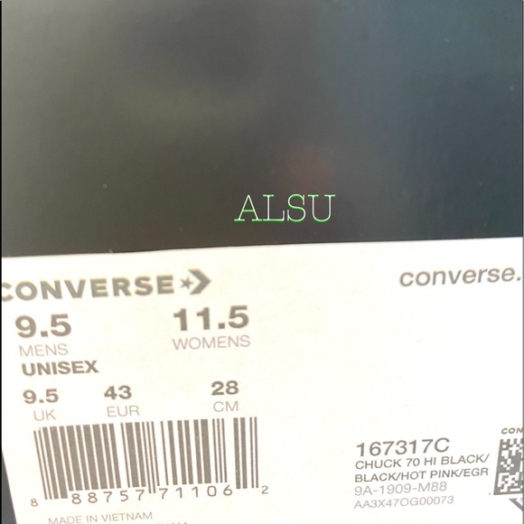 Converse & DC Batman Chuck 70 High Canvas Black M - Picture 12 of 12